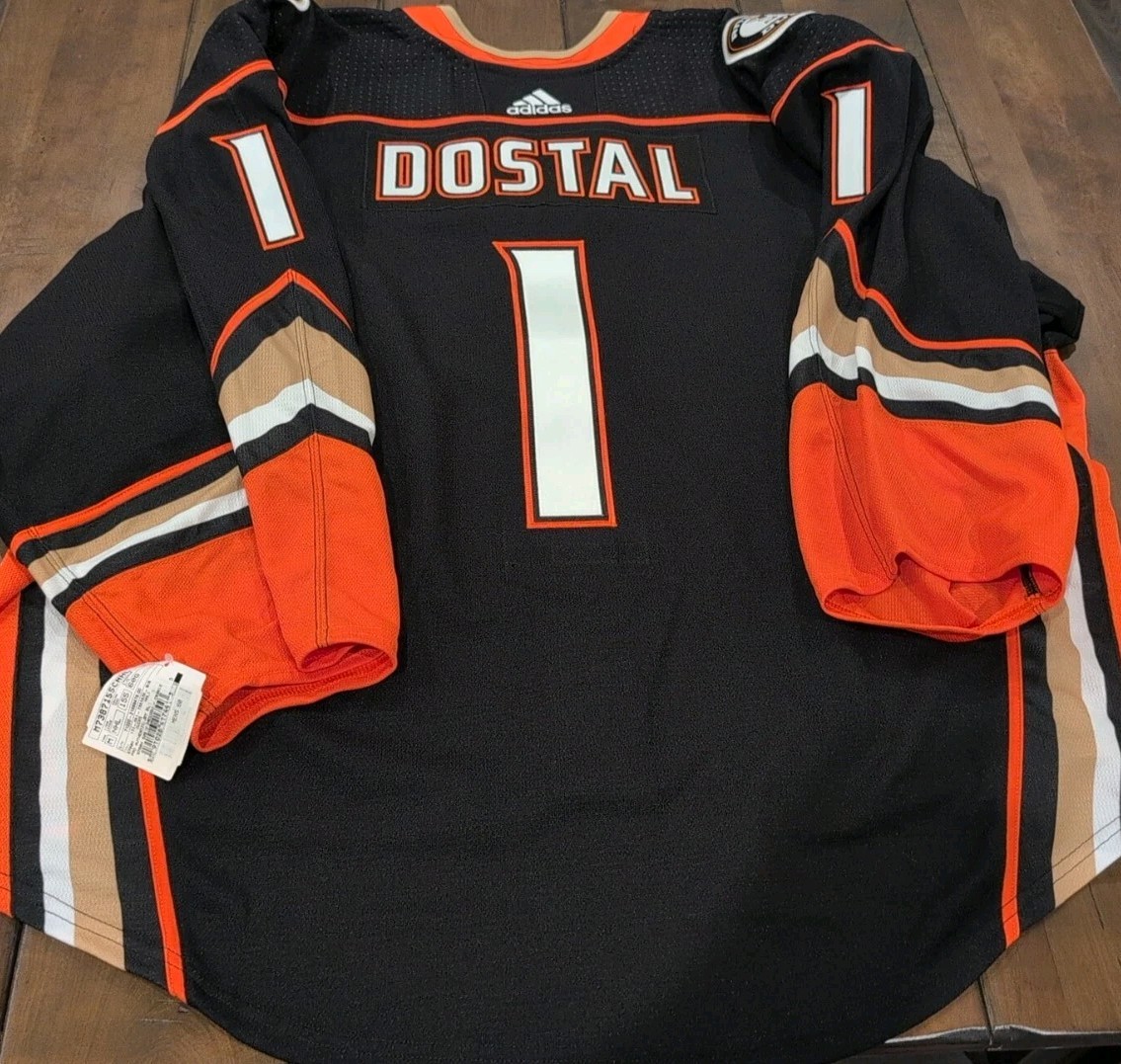 Team Issued Lukas Dostal Anaheim Ducks MiC Authentic Adidas Rookie