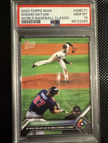 2023 Topps Now World Baseball Classic - SHOHEI OHTANI #WBC71 Gem Mt 10 💎 Trout