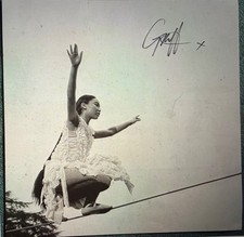 GRIFF - HAND SIGNED ALBUM SIZED BLACK & WHITE CARD PHOTOGRAPH