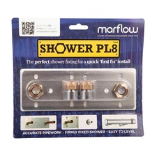 Marflow Shower PL8 Shower Fixing Plate - Exposed Bar Shower Valve Fixing Bracket
