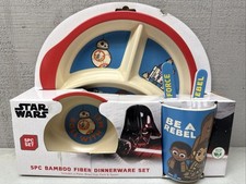 Star Wars Be A Rebel BB8 Dinnerware Set Bamboo Fiber 5 pc Kids Plate
