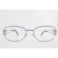 Kirkland Signature Ava Gold Metal Eyeglasses Frames Italy 55-17-135  Rhinestone