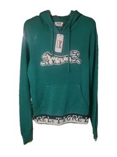Mens Le Tigre Green Black Hooded Knitted Sweater Size Medium New With Tags
