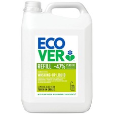 Ecover Washing Up Liquid Refill Lemon & Aloe 5L - 4004570 5.95 per litre