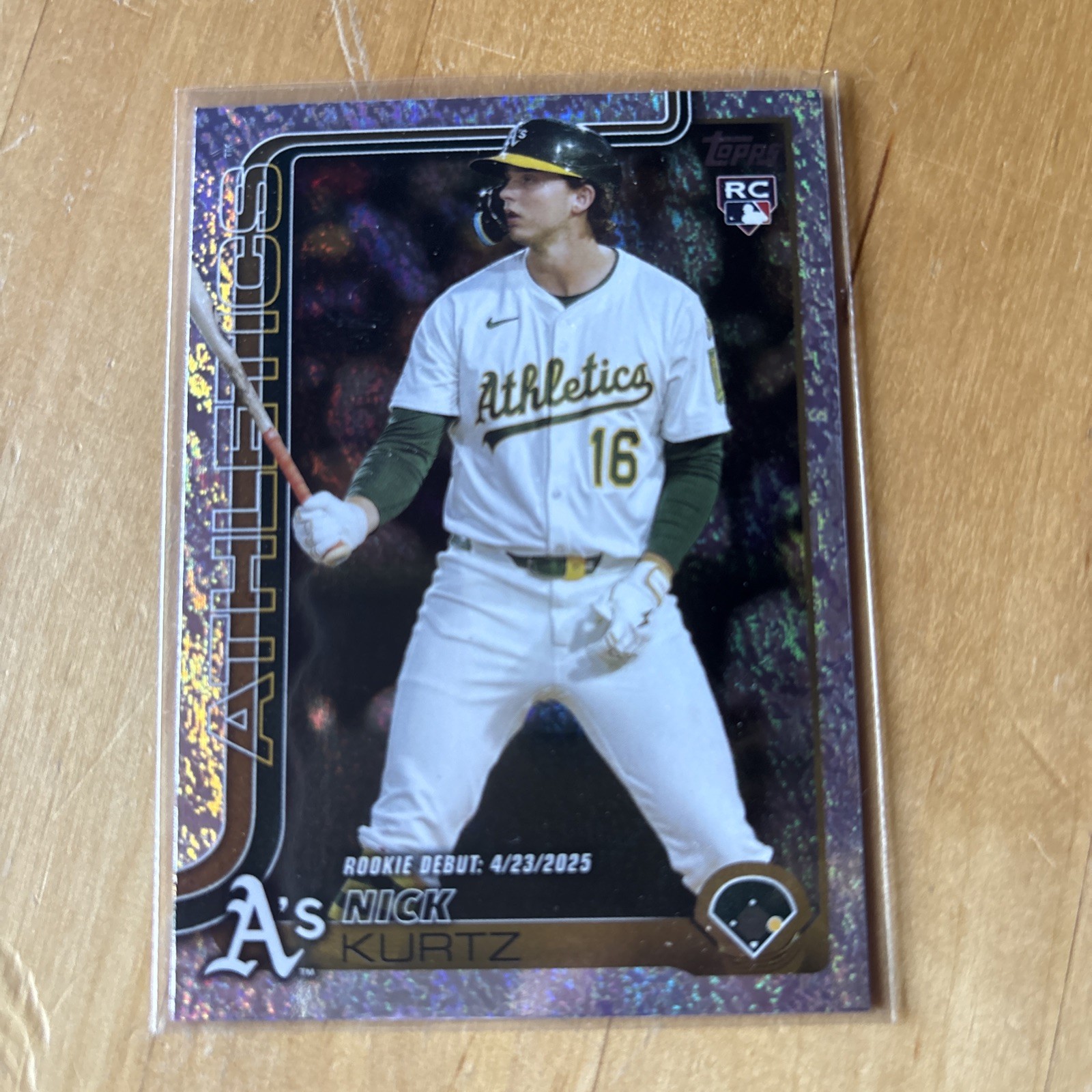 2025 Topps Update/ Nick Kurtz RC Rookie Debut Holo Foil  #US197 -Athletics 