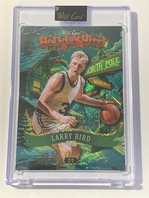 LARRY BIRD celtics 2025 Wild Card Holiday Hits Crosshatch North Pole 2/3 (Z4)