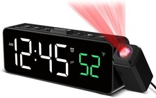 Projection Alarm Clock For Bedroom Radio Alarm Clock With Projection Ceiling On