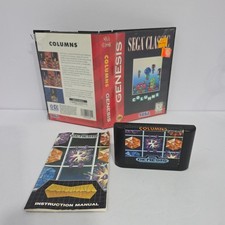 Columns (Sega Genesis, 1990) CIB with Manual Tested B