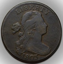 1803 Draped Bust Large Cent (S-253) - US 1c Copper Coin