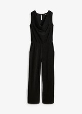 Jumpsuit mit Glitzerelementen Größe L Schwa...