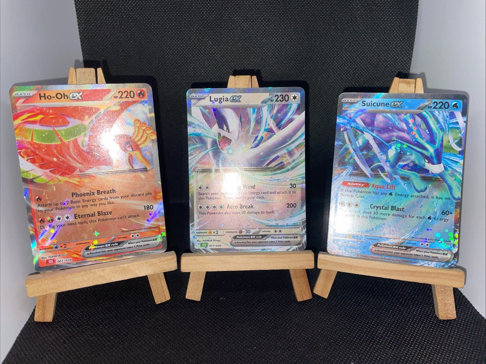 Lugia Ho-Oh Suicune EX 010 007 017 CLB CLC CLV Pokémon TCG Classic NM Promo Set