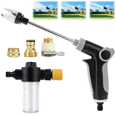#ad Turbo High Pressure Washer Gun Heavy Duty Garden Hose Nozzle Turn Any Black $40.94