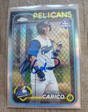 Michael Carico Signed 2024 Topps Pro Debut Baseball Card Cubs #PDC-36