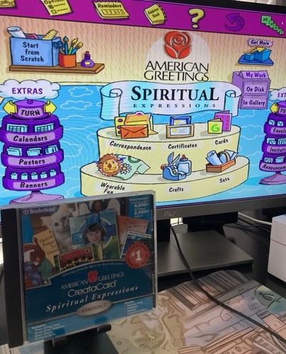 American Greetings Spiritual Expressions 7 PC CD print religious greeting cards!