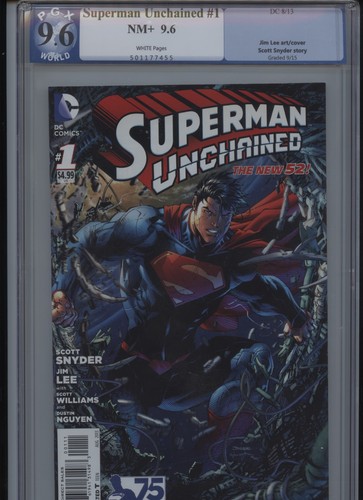 Superman Unchained #1 DC (DC Comics August 2013), PGX GRADE 9.6