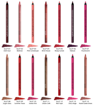 1 NYX Waterproof Slide On Lip Pencil Liner ''Pick Your 1 Color''*Joy's cosmetics*