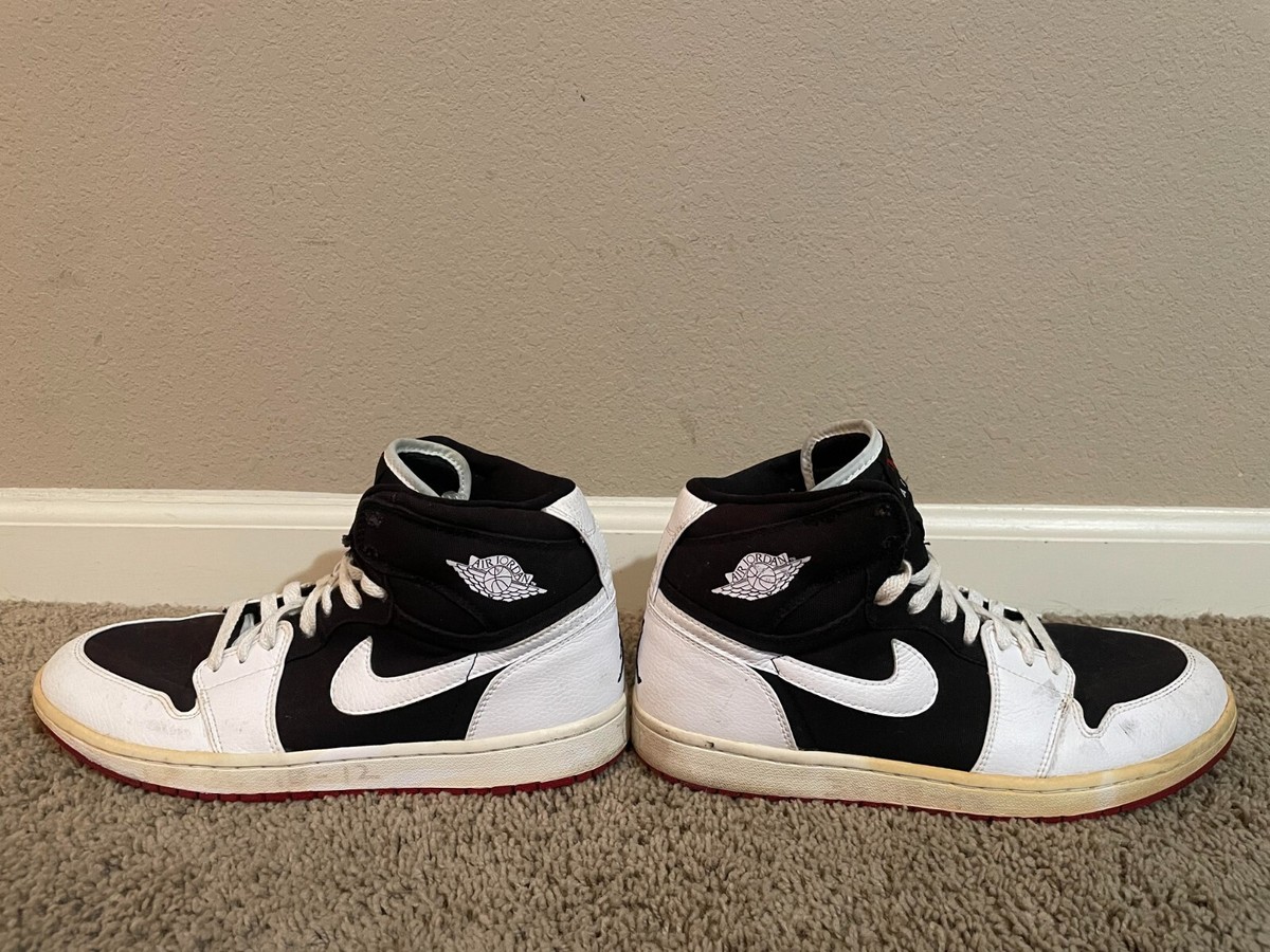 jordan 1 retro high strap white black varsity red