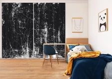 3D Black Art Design G8169 Photo Blockout Curtain Fabric Window Erin 2023