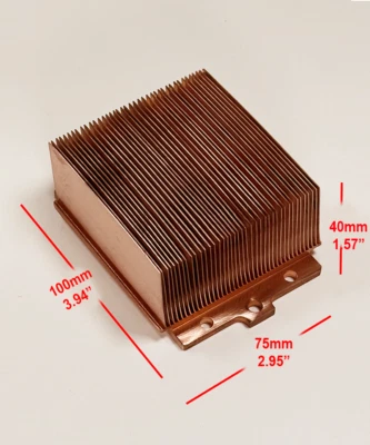 THERMALTAKE (3.94 x 2.95 x 1.57 Inch) Pure Copper 40x Skived Fin Heat Transfer Heatsink