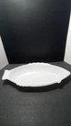 ❤️Vintage Midcentury Glassbake Milk Glass White Fish Serving Dish Lg 18"