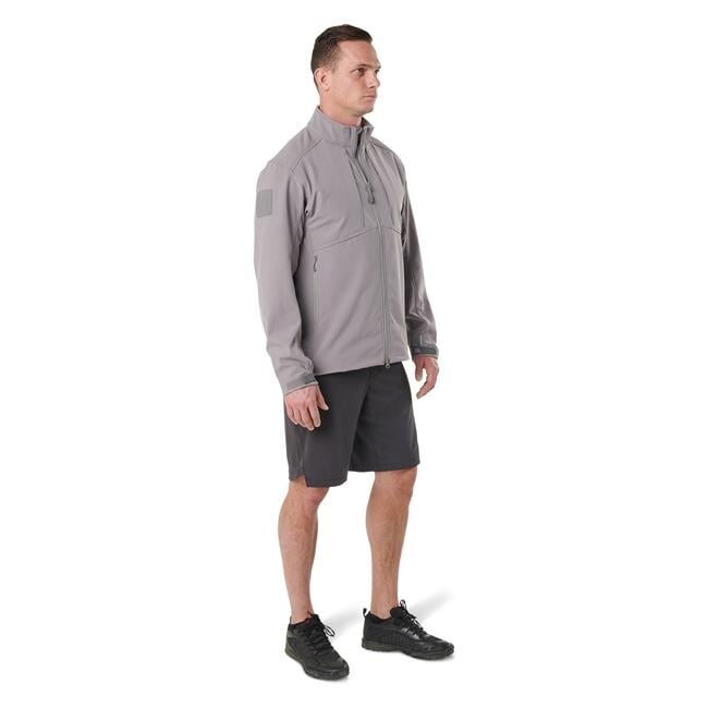 5.11 Tactical Men's Sierra SoftShell Lightweight Jacket Gray Size