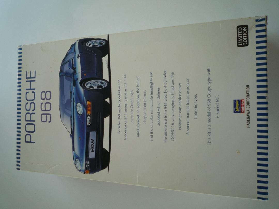 Hasegawa 1/24 Porsche 968 Plastic Model Limited Edition 20259