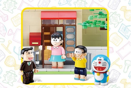 Oxford 2023 Doraemon Nobi Nobita HOUSE Brick Block Assembly Figures DR3701 - Picture 8 of 13