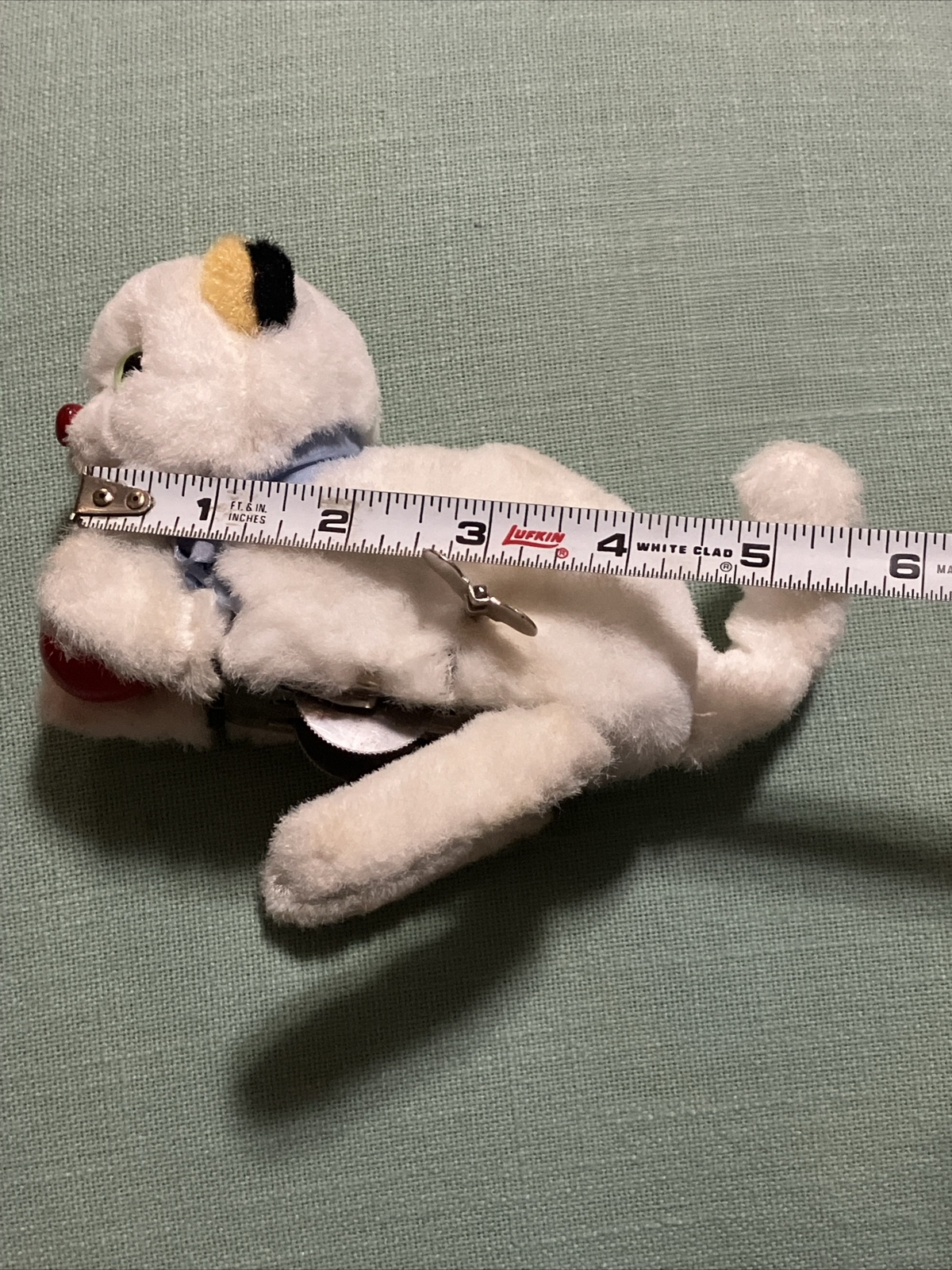 Jouet Ancien Max Carl : Chat Mécanique Qui Marche (Métal/Tissu, 14 Cm)