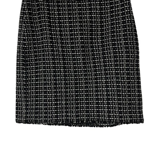 Jupe Crayon Ann Taylor - Taille 8, Noir Et Beige, Genou, Zip Côté