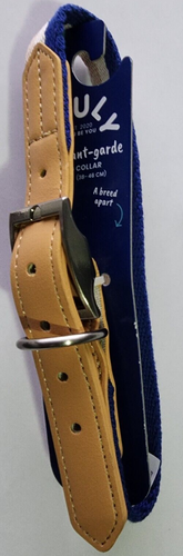 YOULY Blue/Tan Stripe Dog Collar, Large By Youly