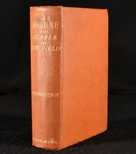 1892 The Horse In the Stable and the Field J H Walsh 14th Ed Ex Libris Brockl...