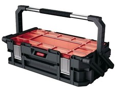 Keter Cantilever 22" Organiser Compartment Box Toolbox 2-Level Nails Screws UK
