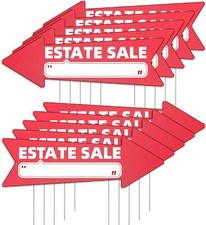 Estate Sale Red Arrow Yard Signs with Stakes-16 x 5 in Double Sided,For Sale ...