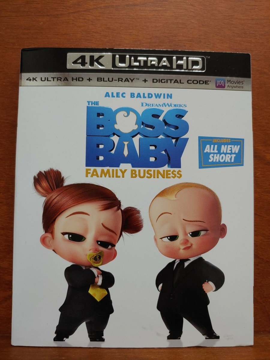 Boss Baby Family Business 4K ULTRA HD +BLU-RAY +DIGITAL CODE movie