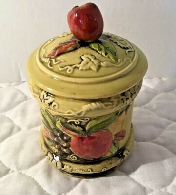 GEO Z LEFTON Vintage 3743 Green Sugar-Apples/Pears/Grapes