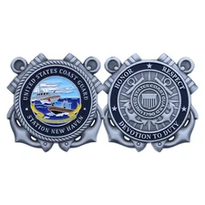 COAST GUARD STATION NEW HAVEN GUARDIANS OF THE SOUND 2" CHALLENGE COIN