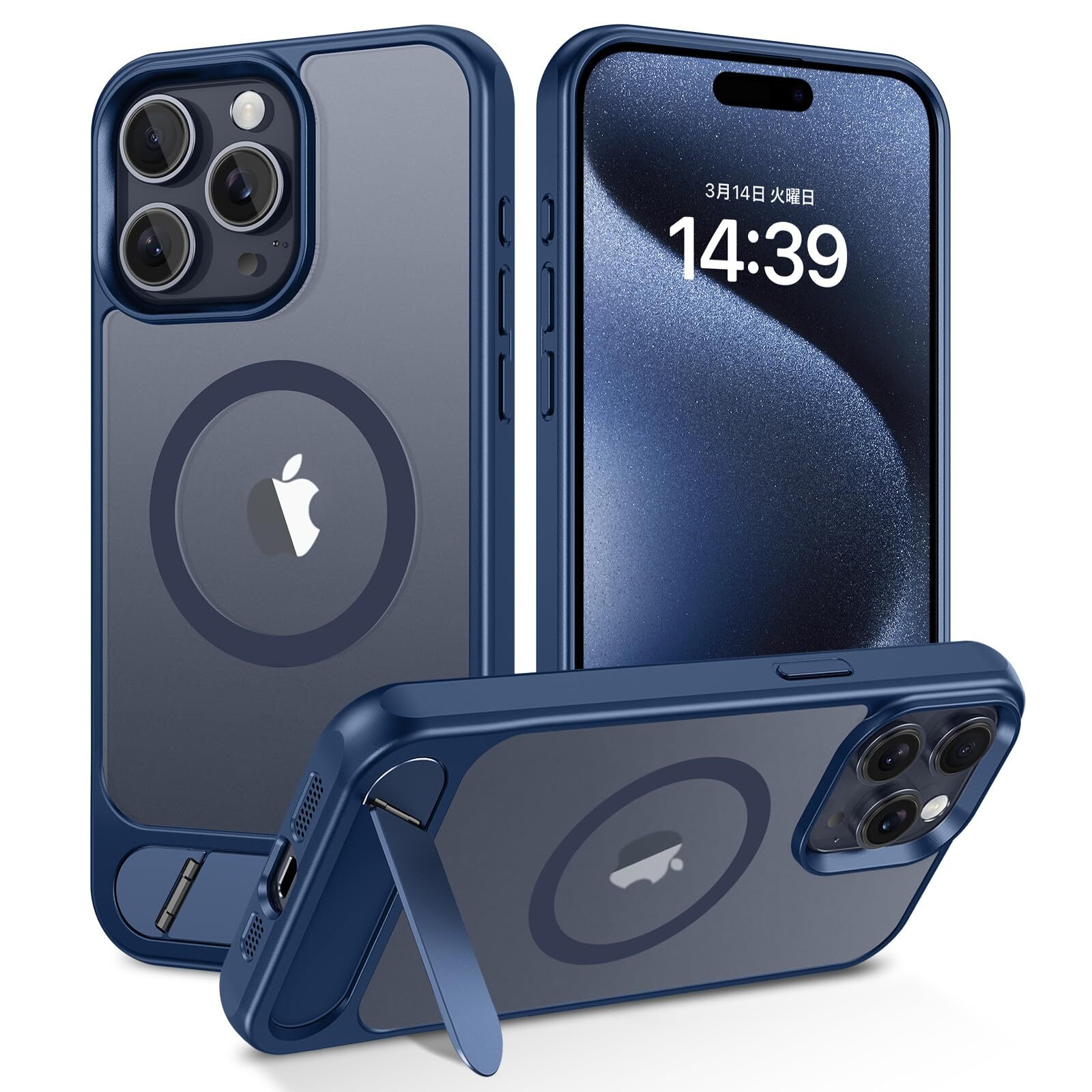 With Stand Strong MagSafe GUAGUA for iPhone15Promax Case with Stand MagSafe 460