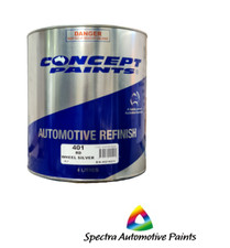 Concept Paints Wheel Silver 4LT, Automotive Paint, Alloy