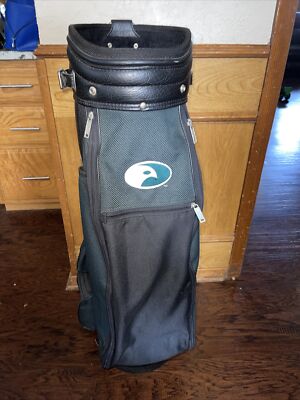 Vintage Callaway Hawk Eye Golf Bag Carry Bag Green Black 6 Way GUC