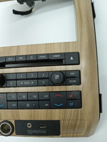 2011-2012 Ford F150 Radio Face Climate Control Panel BL3T-18A802-DD Wood Grain - Picture 5 of 12