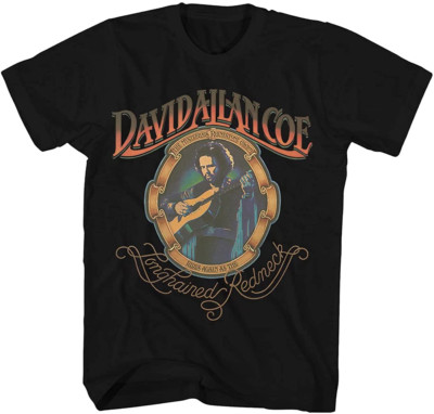Vintage David Allan Coe Live In Concert Cotton Black All Size Unisex Shirt SG056