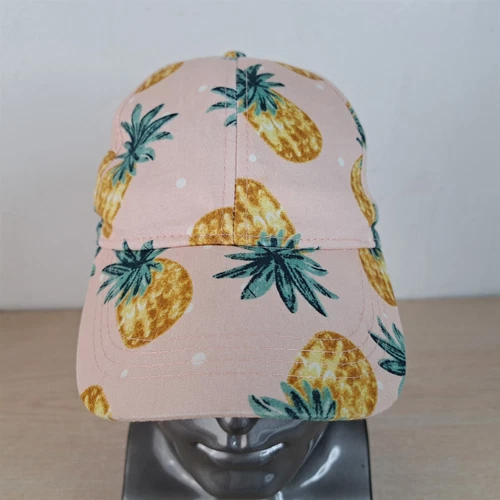 CRUISE CLUB PINEAPPLE ADJUSTABLE STRAP BASEBALL HAT/CAP, OUTDOOR/TROPICAL/BEACH