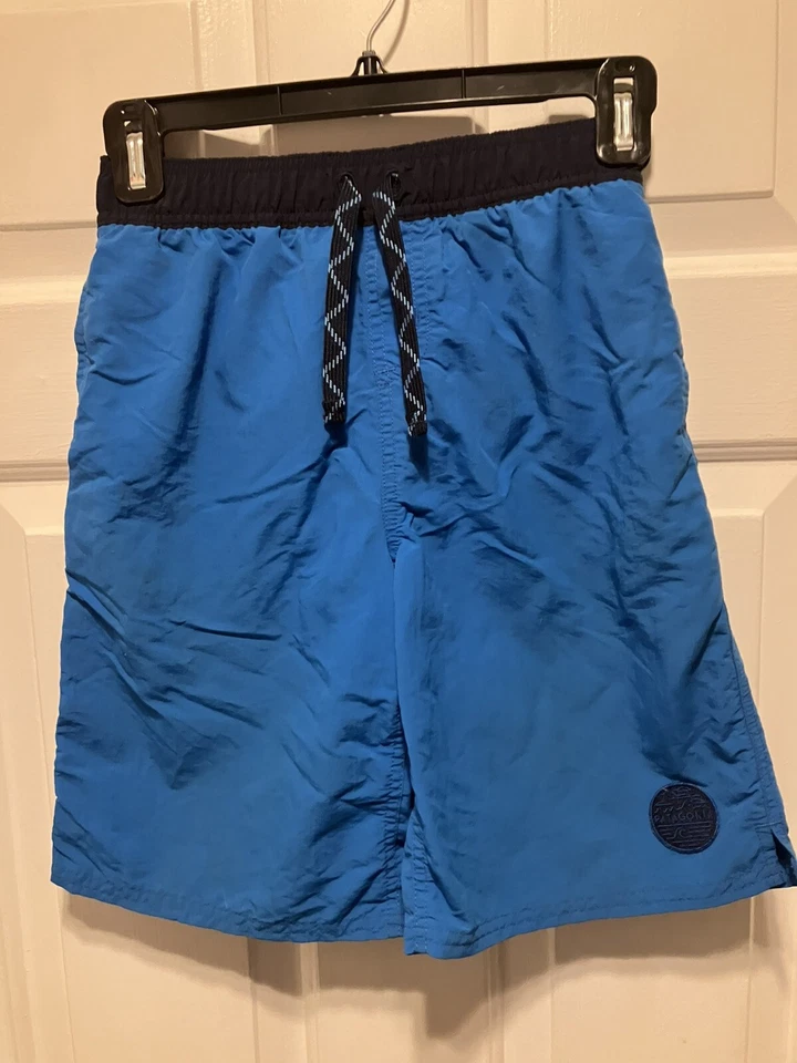 Patagonia Boy Large Nylon Blue & Olive Green Swimming Hiking Shorts EUC lot - Image 2 of 4