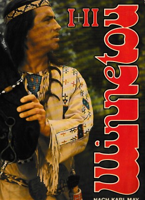 Doppel LP WINNETOU 1 + 2 Karl May + Sammelbilder-Album, Penny Metronome 1977
