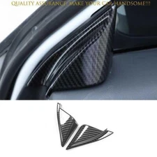 ABS For Mazda CX-5 17-24 Carbon Fiber A Pillar Post Front Triangle Cover Trim 2P
