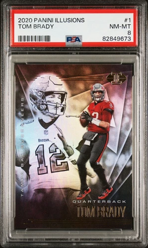 2020 PANINI ILLUSIONS 1 TOM BRADY  PSA 6