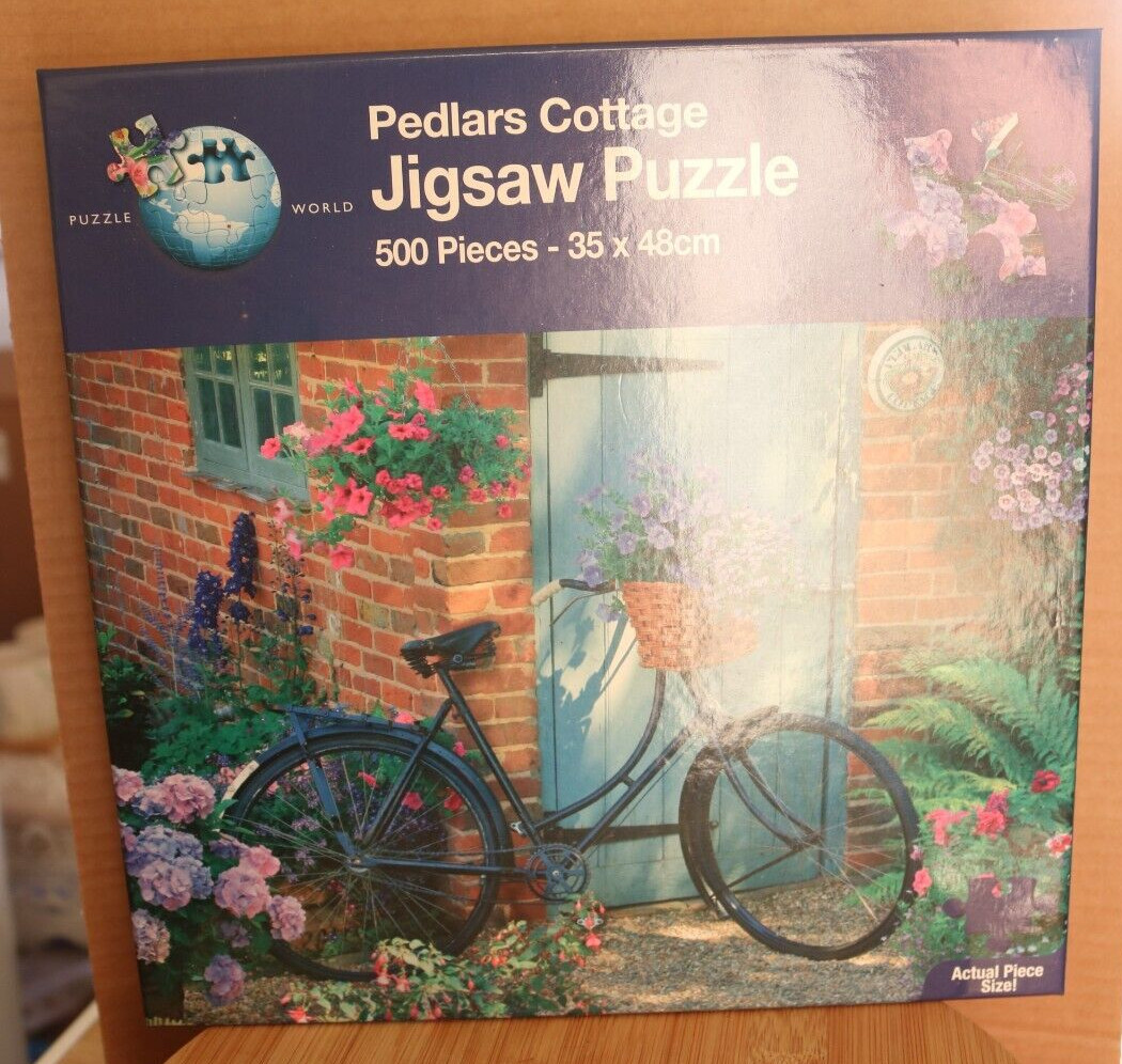 (874) Puzzle World Pedlars Cottage 500 Piece Jigsaw Puzzle Complete Free P&P UK