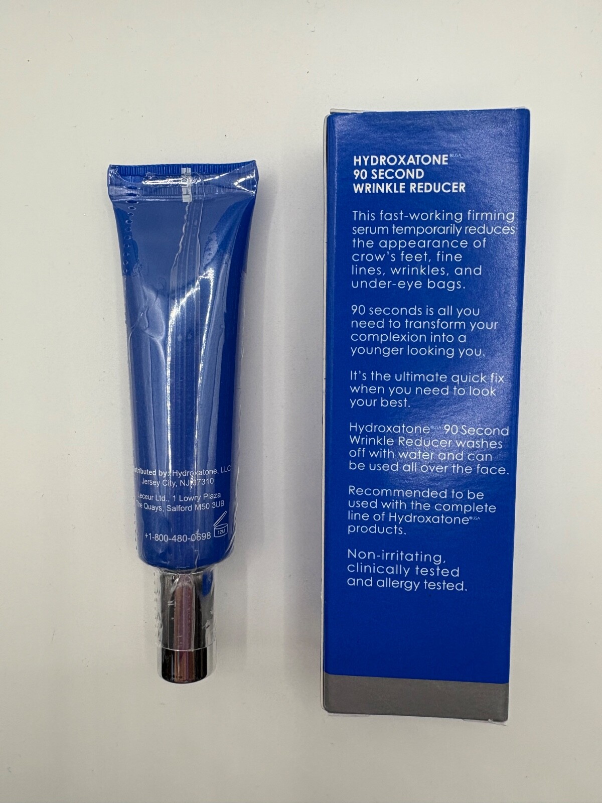 Hydroxatone 90 Second Wrinkle Reducer 0.33 Fl. Oz Tube Sealed - NEW 