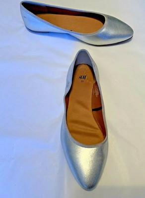 h and m silver shoes