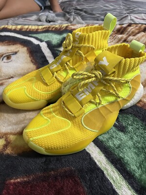 Size 10.5 - adidas Pharrell x Crazy BYW X Bright Yellow